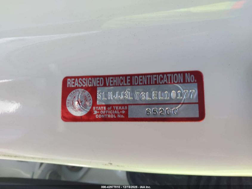 2020 Lincoln Navigator Reserve L VIN: 5LMJJ3LT8LEL10177 Lot: 42977010