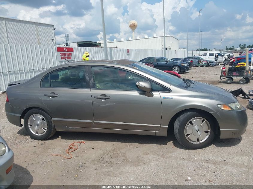 2007 Honda Civic Hybrid VIN: JHMFA36257S008755 Lot: 42977139