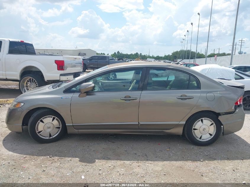 2007 Honda Civic Hybrid VIN: JHMFA36257S008755 Lot: 42977139