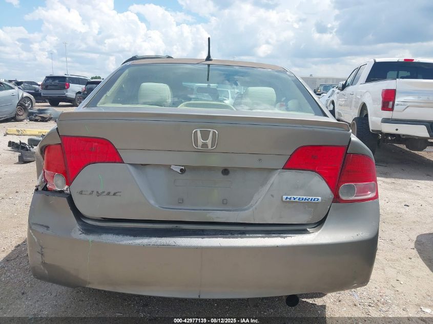 2007 Honda Civic Hybrid VIN: JHMFA36257S008755 Lot: 42977139