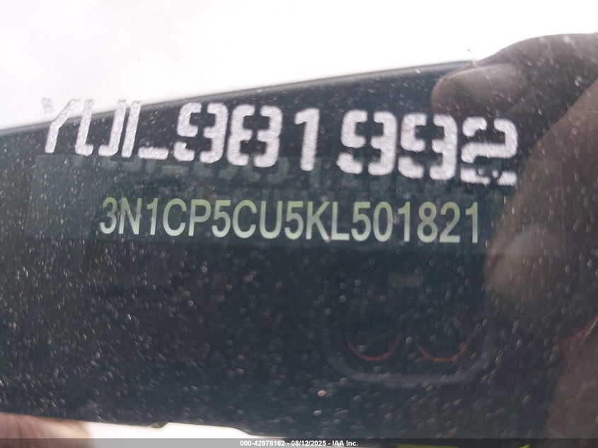 2019 NISSAN KICKS S/SR/SV - 3N1CP5CU5KL501821