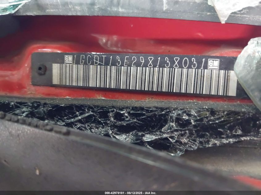 2009 Chevrolet Colorado Lt VIN: 1GCDT13E298138031 Lot: 42978181