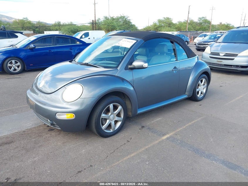 2004 Volkswagen New Beetle Gls grey cabrio gas 3VWCD31Y44M310479 photo #3