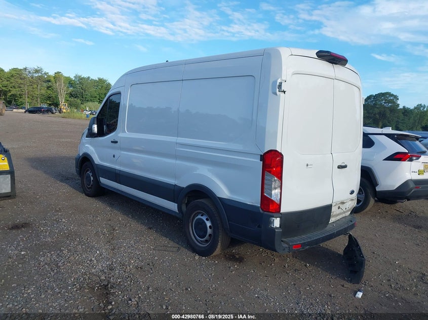 2021 Ford Transit-150 white van gasoline 1FTYE1C86MKA77655 photo #4