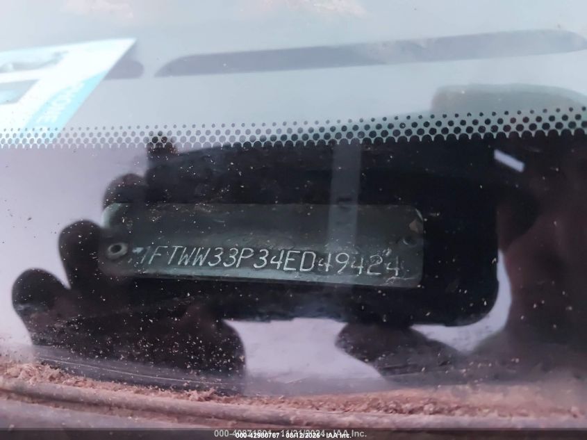 2004 Ford F-350 Lariat/Xl/Xlt VIN: 1FTWW33P34ED49424 Lot: 42980767
