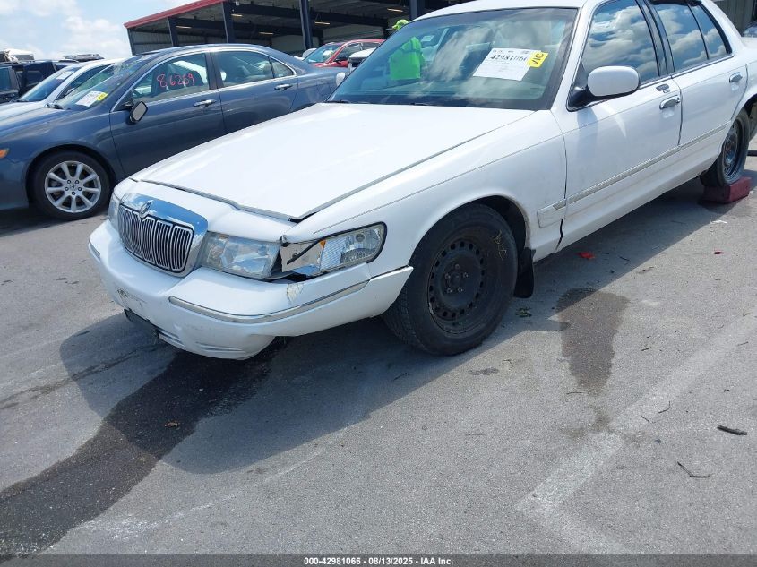 2001 Mercury Grand Marquis Gs VIN: 2MEFM74W21X650164 Lot: 42981066