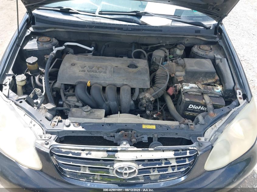 2003 Toyota Corolla S VIN: 2T1BR32E13C115774 Lot: 42981091