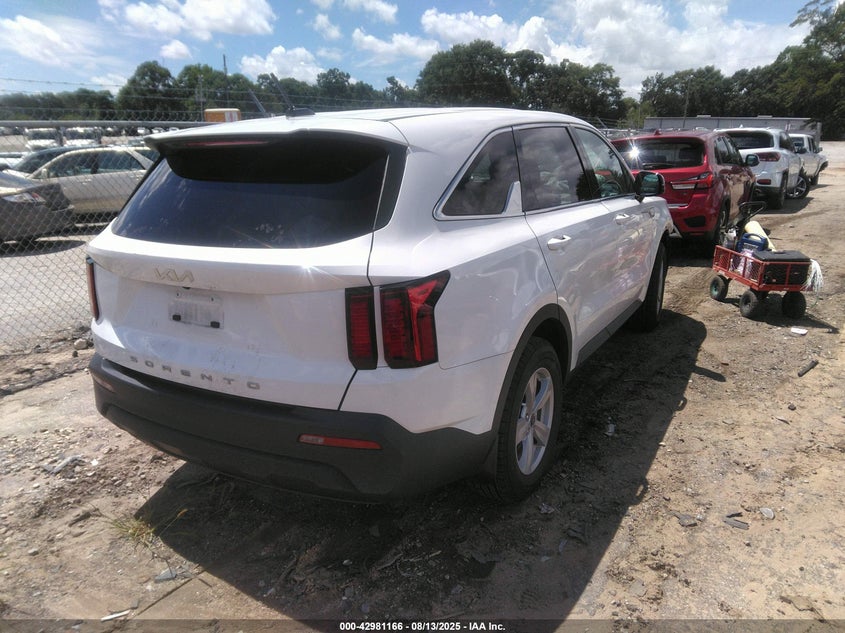 2022 KIA SORENTO 2.5L I-4 DI, DOHC, V(VIN: 5XYRG4LCXNG132653