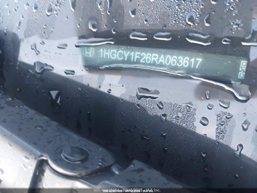 2024 Honda Accord Lx VIN: 1HGCY1F26RA063617 Lot: 42981486