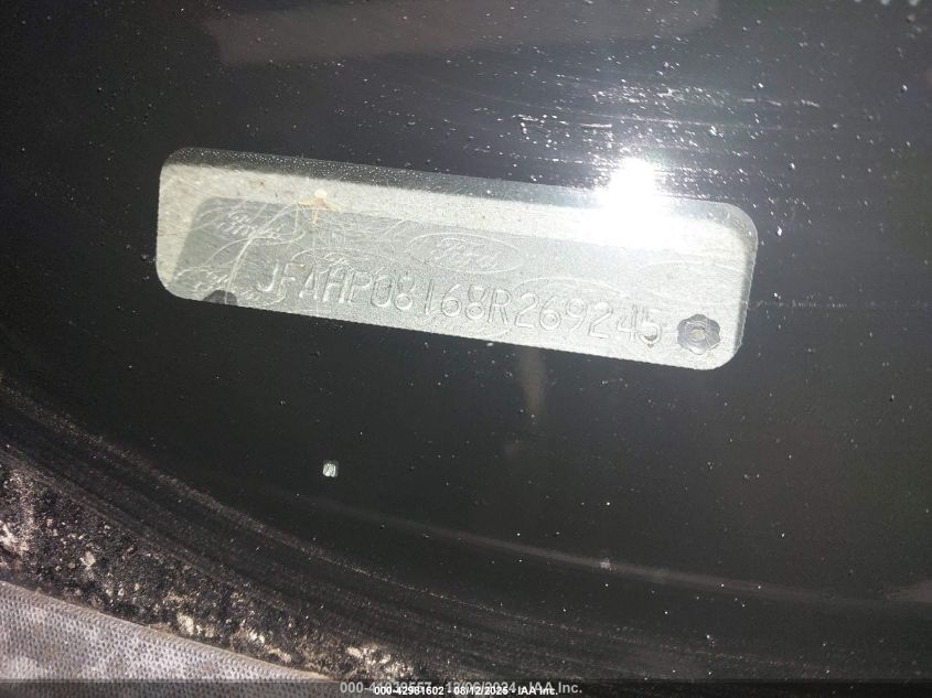 2008 Ford Fusion Sel VIN: 3FAHP08168R269245 Lot: 42981602