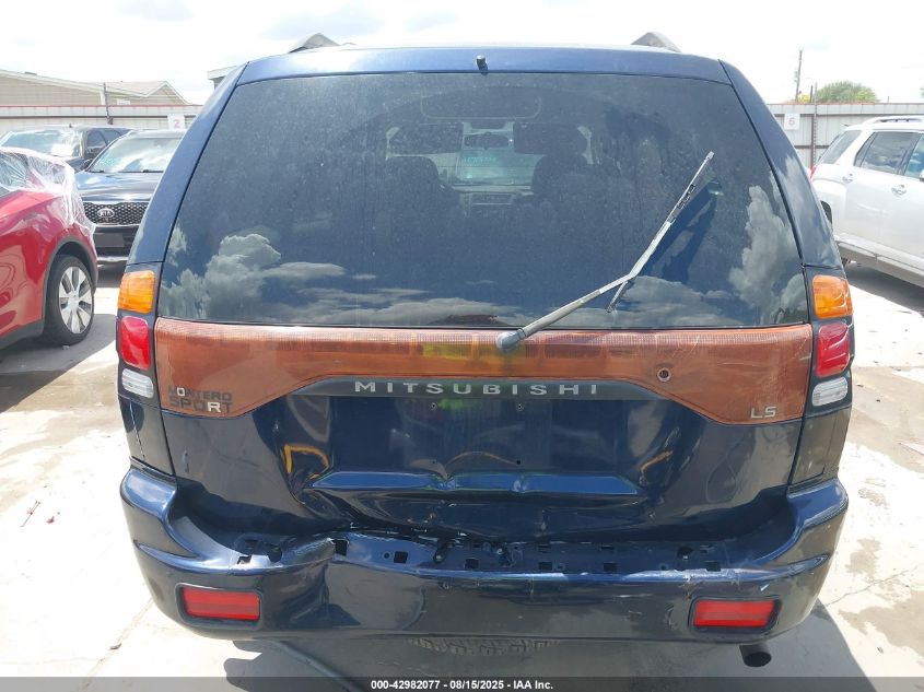 2003 Mitsubishi Montero Sport Es/Ls VIN: JA4LS21H63J014078 Lot: 42982077