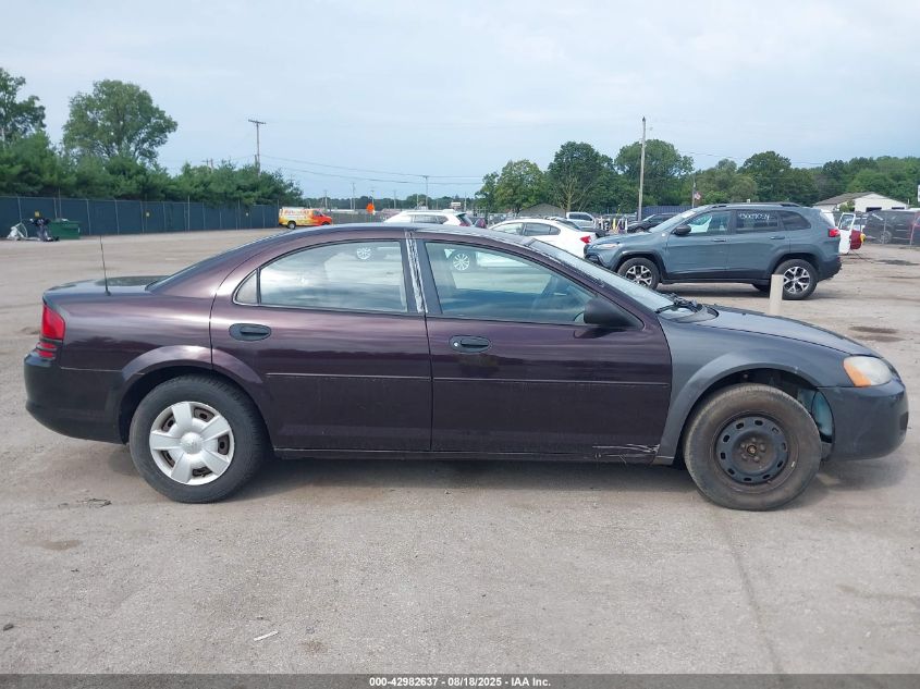 2003 Dodge Stratus Se VIN: 1B3EL36T03N569472 Lot: 42982637