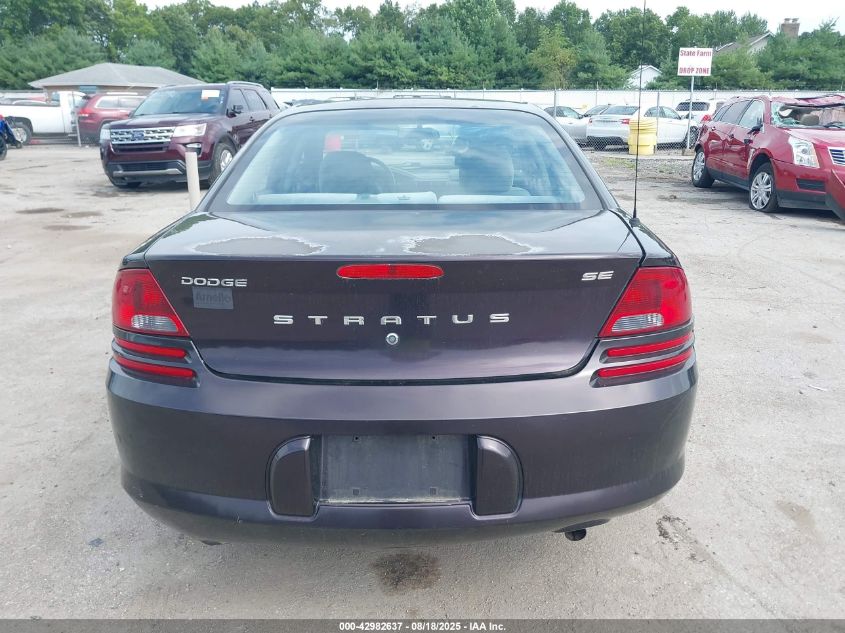 2003 Dodge Stratus Se VIN: 1B3EL36T03N569472 Lot: 42982637