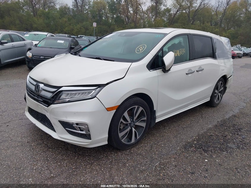 Vin: 5fnrl6h99jb053576, lot: 43476814, honda odyssey elite 20182
