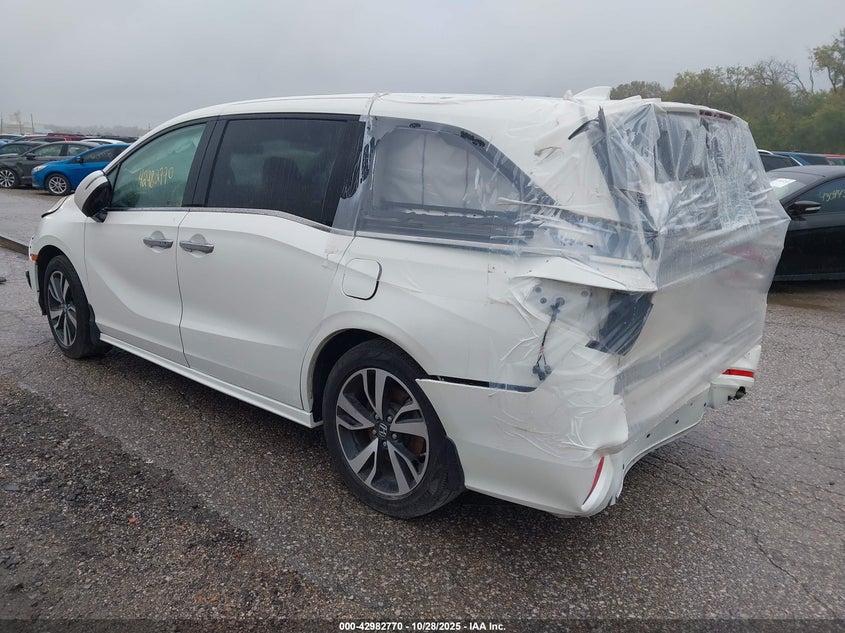 Vin: 5fnrl6h99jb053576, lot: 43476814, honda odyssey elite 20183