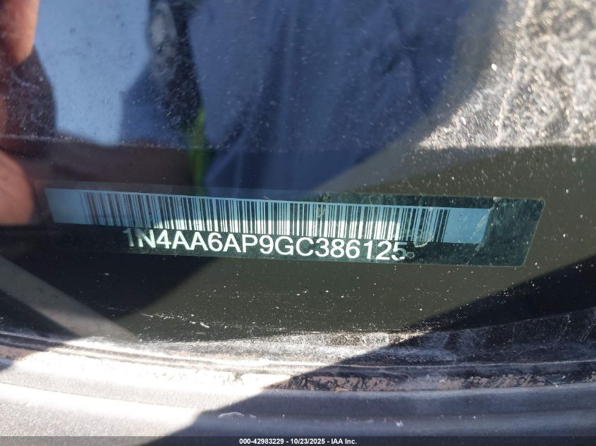 2016 Nissan Maxima 3.5 Sl VIN: 1N4AA6AP9GC386125 Lot: 42983229