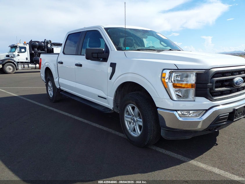 2022 Ford F-150 Xl white truck hybrid 1FTFW1ED7NFC41455 photo #1
