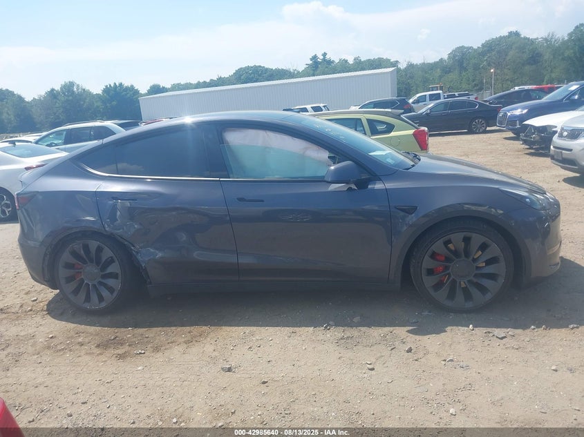 2023 Tesla Model Y Performance Dual Motor All-Wheel Drive VIN: 7SAYGDEF9PF614739 Lot: 42985640