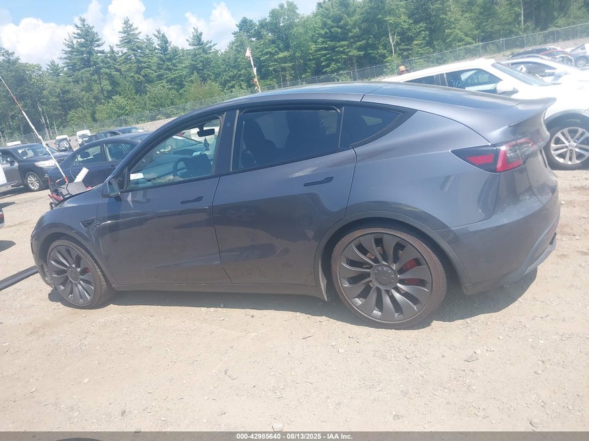 2023 Tesla Model Y Performance Dual Motor All-Wheel Drive VIN: 7SAYGDEF9PF614739 Lot: 42985640
