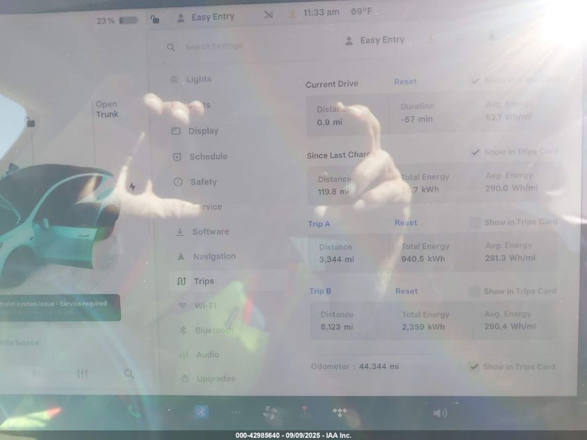 2023 Tesla Model Y Performance Dual Motor All-Wheel Drive VIN: 7SAYGDEF9PF614739 Lot: 42985640