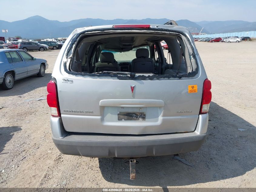 2005 Pontiac Montana Sv6 Fwd VIN: 1GMDV03L55D226748 Lot: 42986428