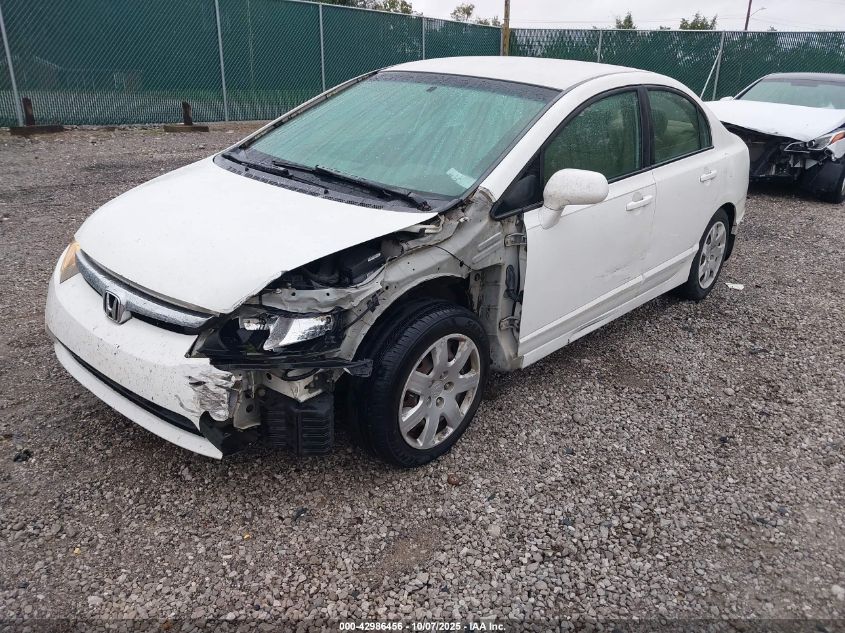 2007 Honda Civic Lx VIN: 1HGFA16527L109568 Lot: 42986456