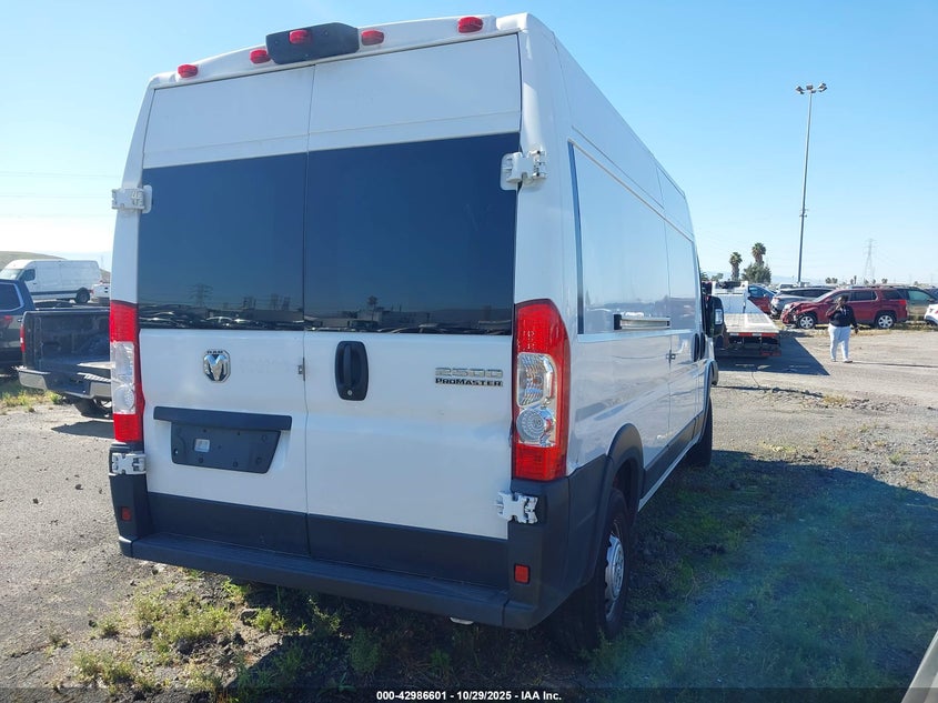 Vin: 3c6lrvdg5pe500638, lot: 43480645, ram promaster 2500 high roof 159 wb 20234