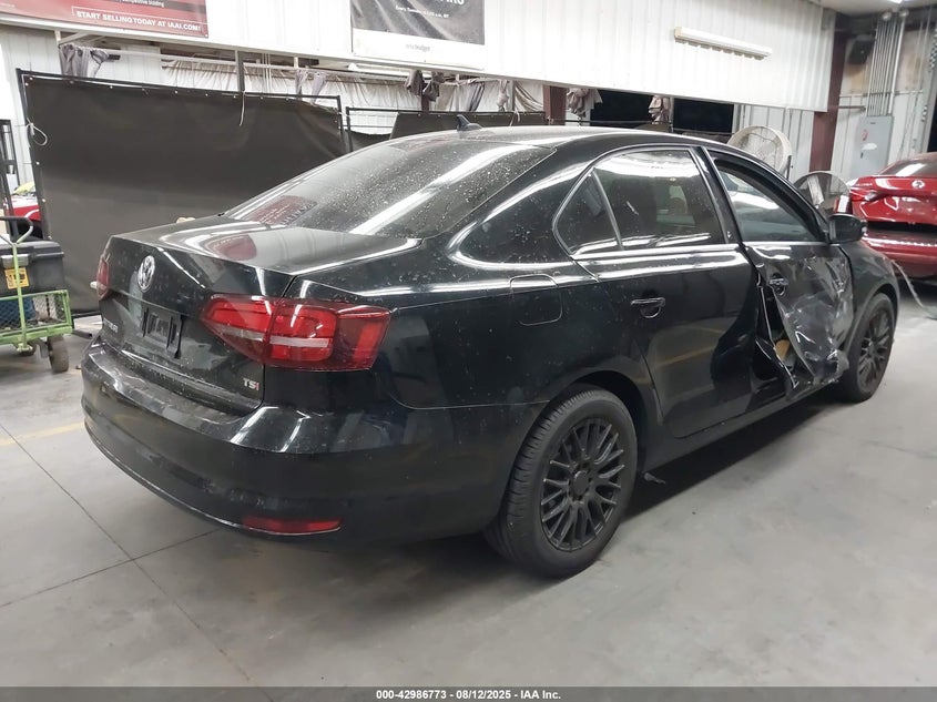 2017 Volkswagen Jetta 1.4 1.4t Se Black Lot 111042986773 Vin 3VWDB7AJ3HM256747