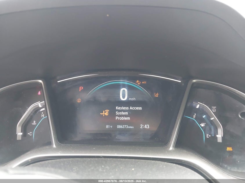 2016 Honda Civic Touring VIN: 19XFC1F98GE009527 Lot: 42987076