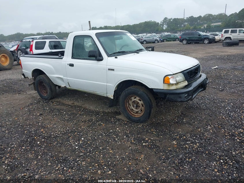 2001 Mazda B2300 Se/Sx white truck gasoline 4F4YR12D51TM24005 photo #1