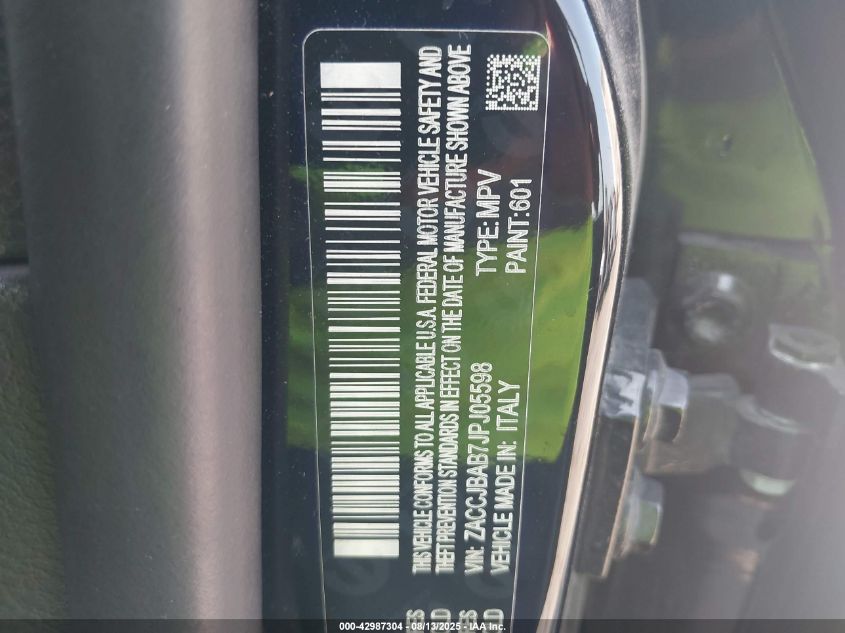 2018 Jeep Renegade Upland Edition 4X4 VIN: ZACCJBAB7JPJ05598 Lot: 42987304