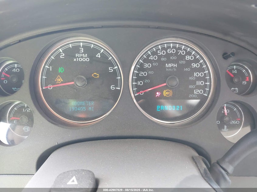 2007 Chevrolet Tahoe Ltz VIN: 1GNFK13097R397288 Lot: 42987829