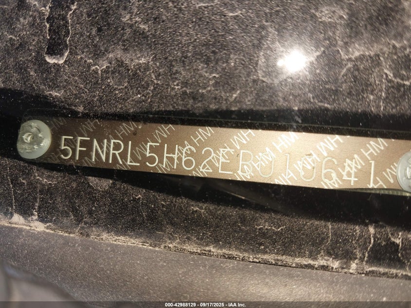 2014 Honda Odyssey Ex-L VIN: 5FNRL5H62EB010641 Lot: 42988129