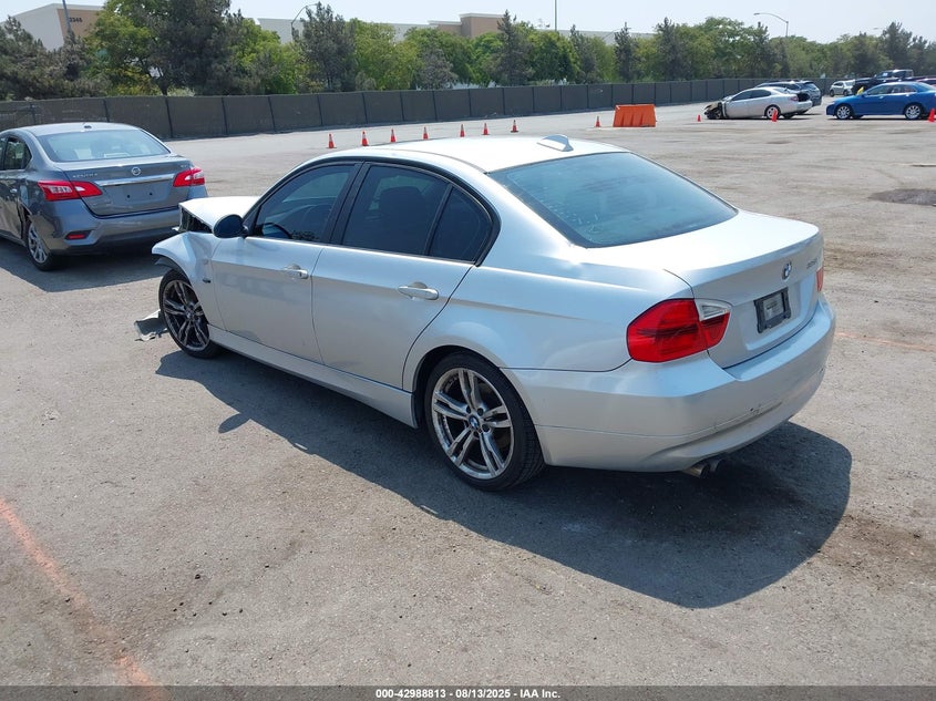 2007 BMW 328I silver sedan gasoline WBAVA335X7KX81116 photo #4