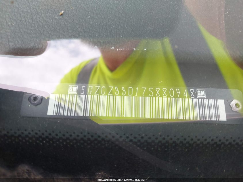 2007 Saturn Vue 4 Cyl VIN: 5GZCZ33D17S880948 Lot: 43384785