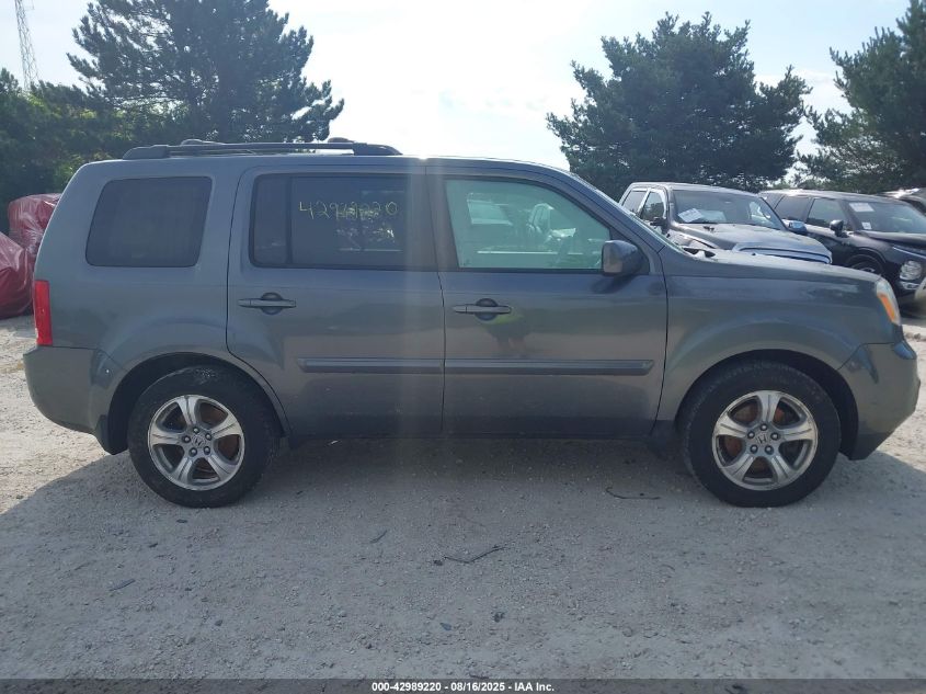 2012 Honda Pilot Ex-L VIN: 5FNYF4H54CB049605 Lot: 42989220