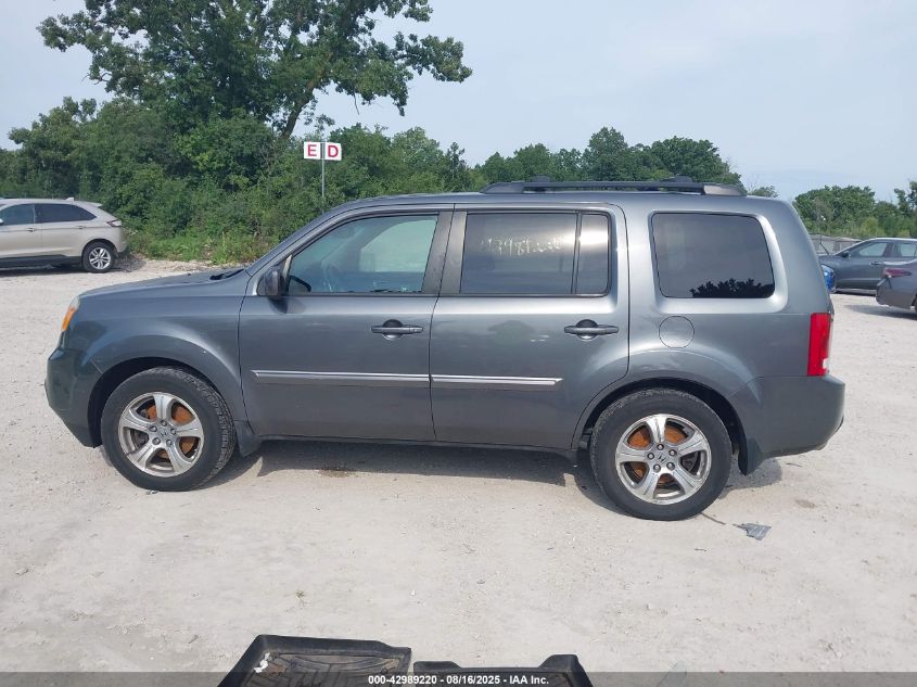 2012 Honda Pilot Ex-L VIN: 5FNYF4H54CB049605 Lot: 42989220