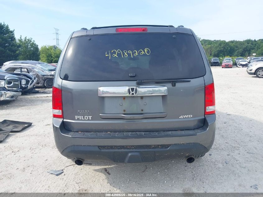 2012 Honda Pilot Ex-L VIN: 5FNYF4H54CB049605 Lot: 42989220