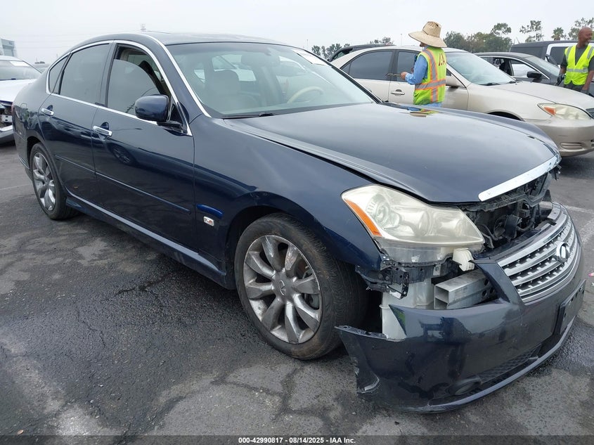 2007 Infiniti M35 blue sedan gasoline JNKAY01E77M313782 photo #1