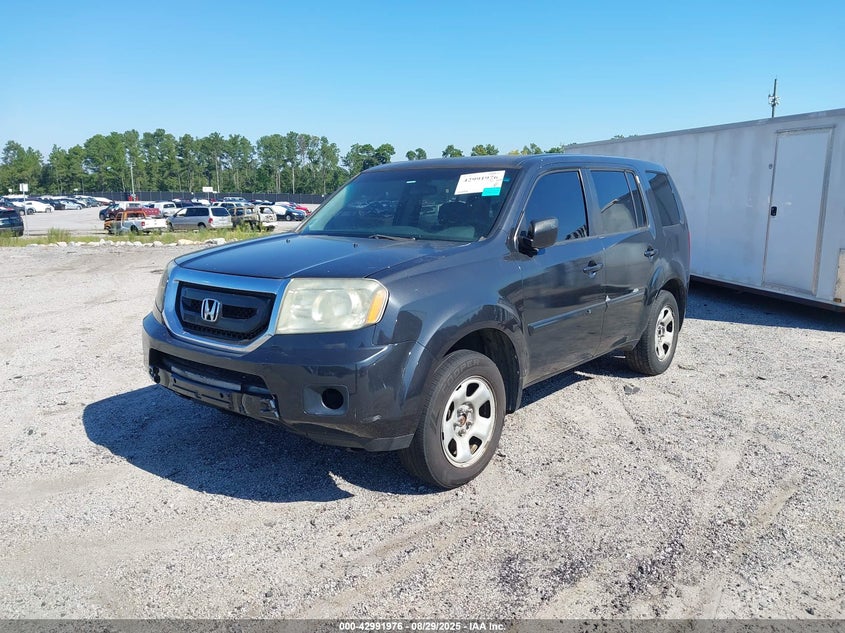 Vin: 5fnyf3h25ab020630, lot: 43486042, honda pilot lx 20102