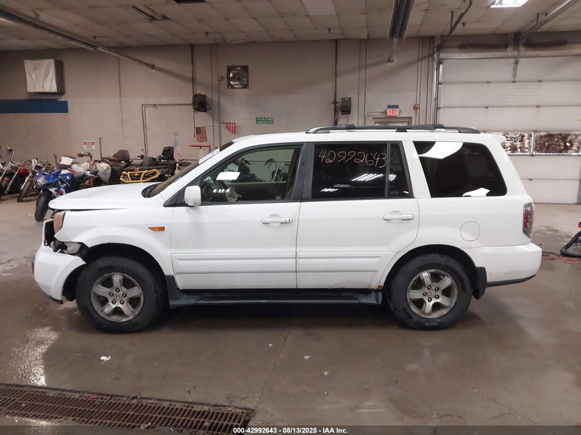 2008 Honda Pilot Ex-L VIN: 5FNYF187X8B007155 Lot: 42992643