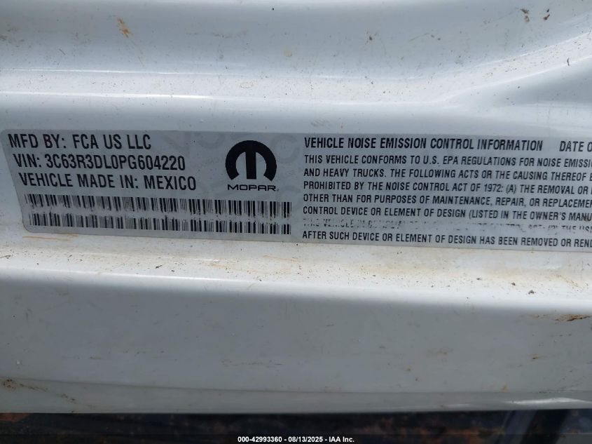 2023 Ram 3500 Big Horn 4X4 6'4 Box VIN: 3C63R3DL0PG604220 Lot: 42993360