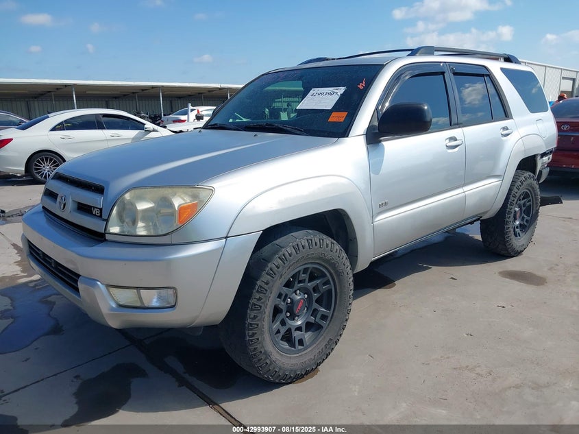 2003 Toyota 4Runner Sr5 V8 silver other gasoline JTEZT14R538001899 photo #3