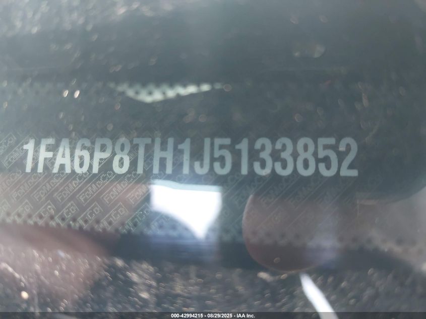 2018 Ford Mustang Ecoboost VIN: 1FA6P8TH1J5133852 Lot: 42994215