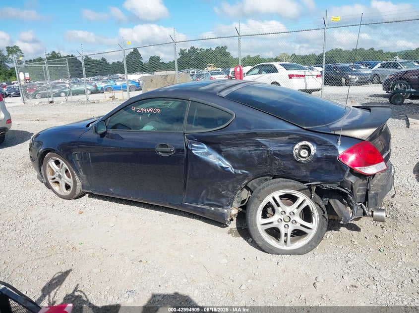 2005 Hyundai Tiburon Gt/Se VIN: KMHHN65F95U183530 Lot: 42994909