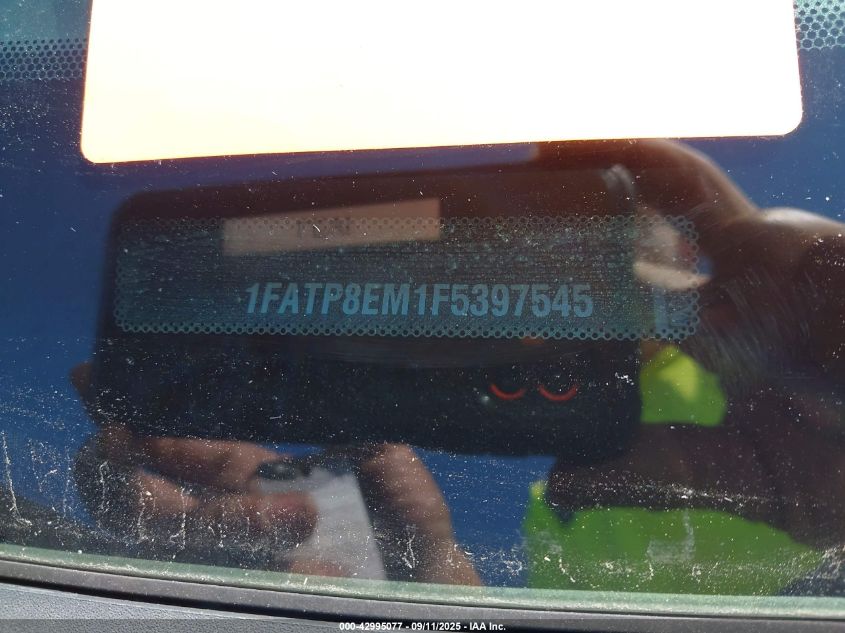 2015 Ford Mustang V6 VIN: 1FATP8EM1F5397545 Lot: 42995077
