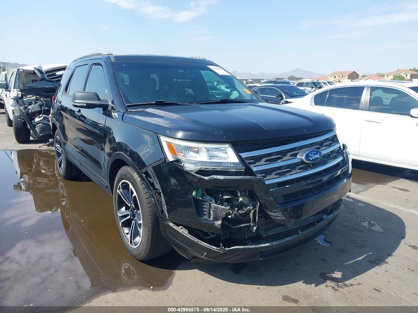 1FM5K7D89KGA73138 2019 Ford Explorer 3.5 Xlt Black