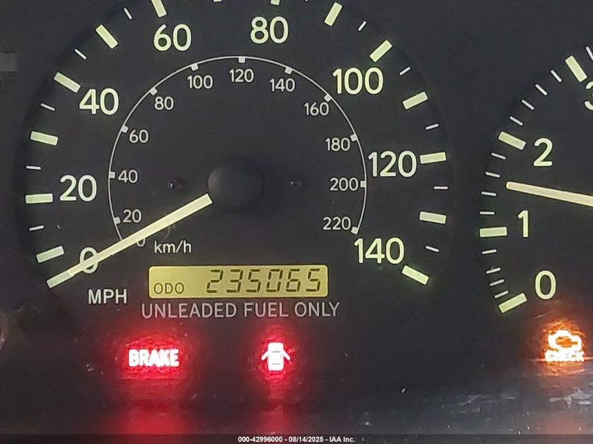 1997 Toyota Camry Le V6 VIN: JT2BF22K4V0006191 Lot: 42996000