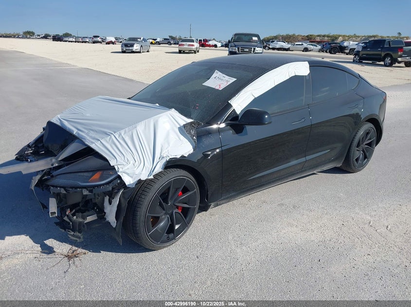 Vin: 5yj3e1et8rf797295, lot: 43490256, tesla model 3 performance all-wheel drive 20242