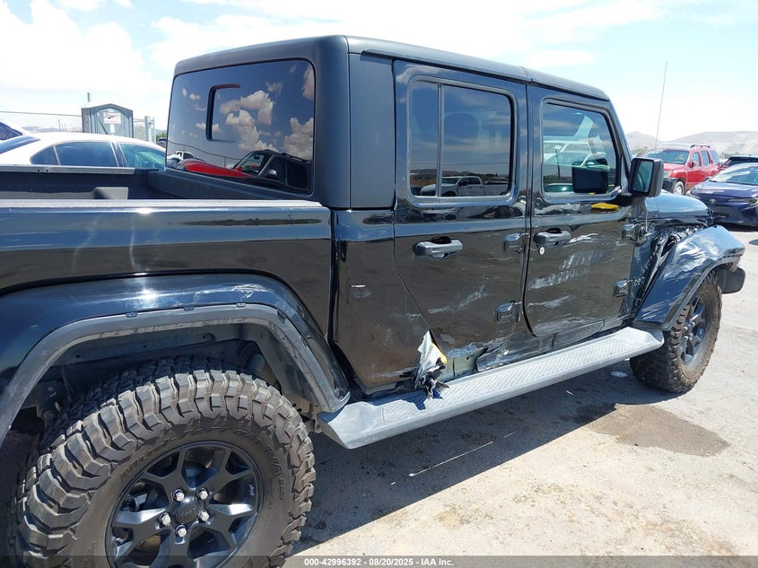 2021 Jeep Gladiator 3.6 Sport S 4x4 Black Lot 111042996392 Vin 1C6HJTAG4ML514765